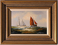 Ken Hammond, Original oil painting on canvas, Marine Scene Medium image. Click to enlarge