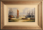 Ken Hammond, Original oil painting on canvas, The River Thames Medium image. Click to enlarge