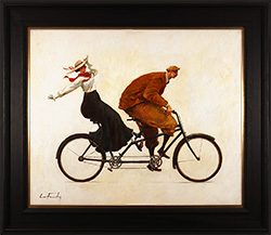 Lee Fearnley, Original oil painting on panel, Free Ride Medium image. Click to enlarge