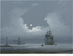 Les Spence, Signed limited edition print, The Smuggler's Return Medium image. Click to enlarge