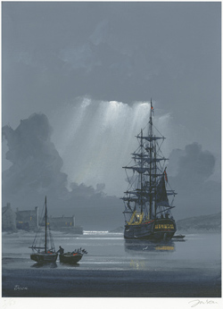 Les Spence, Signed limited edition print, Moonlight Run Medium image. Click to enlarge