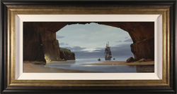 Les Spence, Original oil painting on canvas, Smuggler's Cavern Medium image. Click to enlarge