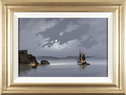 Les Spence, Original oil painting on canvas, Full Moon Medium image. Click to enlarge