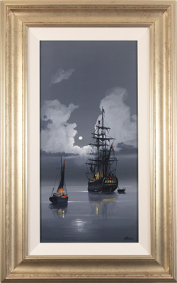 Les Spence, Original oil painting on canvas, Midnight Flight Medium image. Click to enlarge
