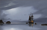 Les Spence, Original oil painting on canvas, Midnight Activity Medium image. Click to enlarge