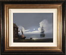 Les Spence, Original oil painting on canvas, Waiting in Harbour Medium image. Click to enlarge