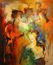 Maria de Vries, Original oil painting on canvas, Untitled Medium image. Click to enlarge