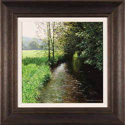 Michael James Smith, Original oil painting on panel, Shallow River Medium image. Click to enlarge
