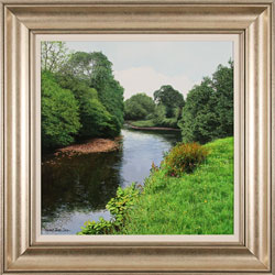 Michael James Smith, Original oil painting on panel, The River Wharfe Medium image. Click to enlarge