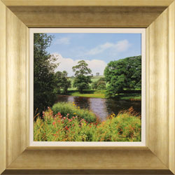 Michael James Smith, Original oil painting on panel, The River Wharfe Medium image. Click to enlarge