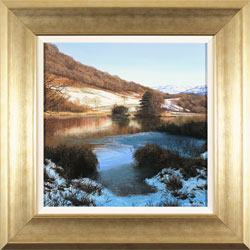 Michael James Smith, Original oil painting on panel, Snow in the Lakes Medium image. Click to enlarge