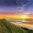 Michael James Smith, Original oil painting on panel, Sunrise at Runswick Bay Medium image. Click to enlarge