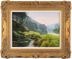Michael James Smith, Original oil painting on panel, The River Wye Medium image. Click to enlarge