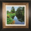 Michael James Smith, Original oil painting on panel, Reflections on the River Chelmer, Essex Medium image. Click to enlarge