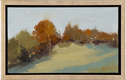 Michael John Ashcroft, ROI, Original oil painting on panel, Autumn Leaves Medium image. Click to enlarge