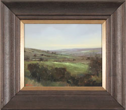 Michael John Ashcroft, ROI, Original oil painting on panel, A Distant Harrogate Medium image. Click to enlarge