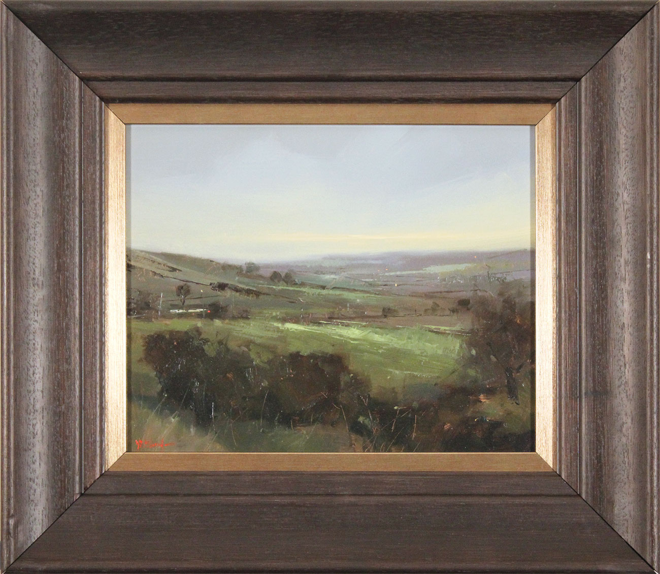 Michael John Ashcroft, ROI, Original oil painting on panel, A Distant Harrogate