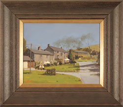 Michael John Ashcroft, ROI, Original oil painting on panel, A Pint at the Lister Arms, Malham, Yorkshire Medium image. Click to enlarge