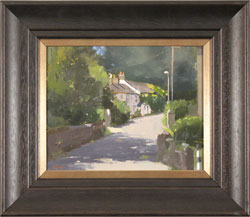 Michael John Ashcroft, ROI, Original oil painting on panel, Back Lane t'Pub Medium image. Click to enlarge
