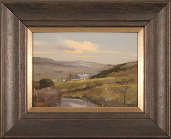 Michael John Ashcroft, ROI, Original oil painting on panel, Road to Harrogate