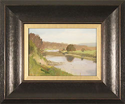 Michael John Ashcroft, ROI, Original oil painting on panel, Riverside Walk Medium image. Click to enlarge