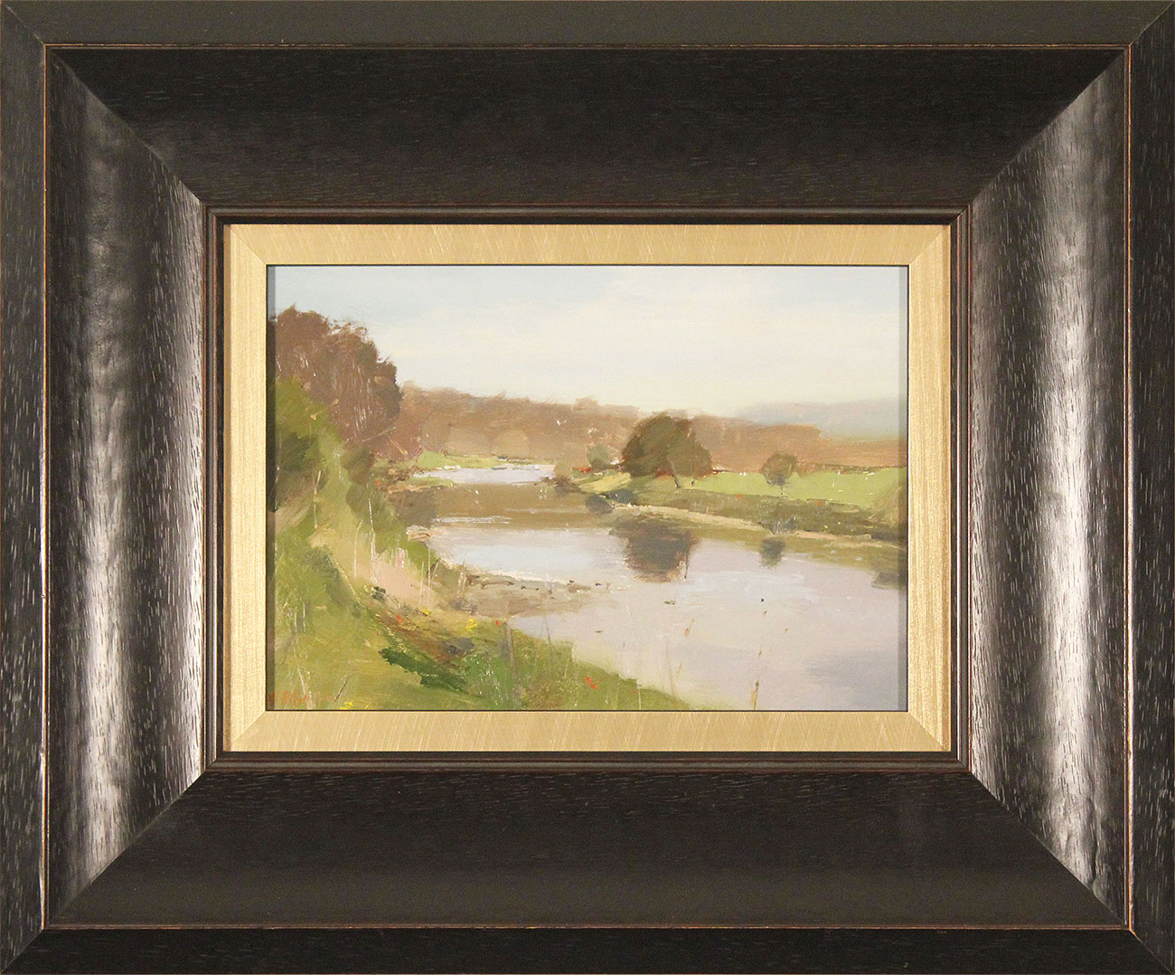 Michael John Ashcroft, ROI, Original oil painting on panel, Riverside Walk Click to enlarge