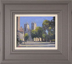 Michael John Ashcroft, ROI, Original oil painting on panel, A Summer Afternoon in York Medium image. Click to enlarge