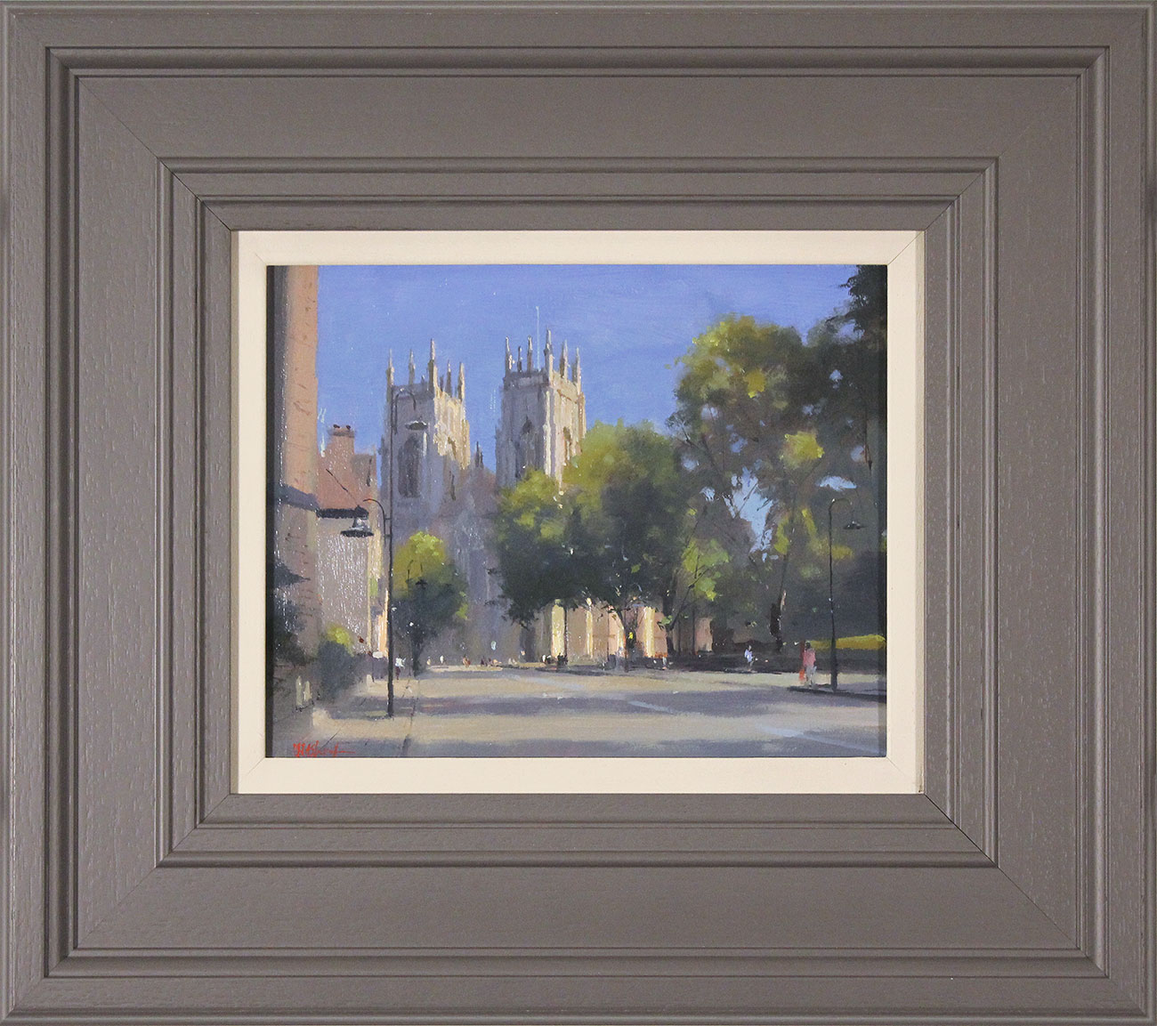 Michael John Ashcroft, ROI, Original oil painting on panel, A Summer Afternoon in York Click to enlarge