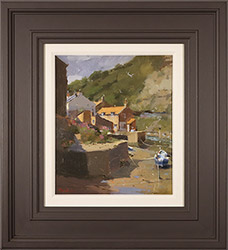Michael John Ashcroft, ROI, Original oil painting on panel, One Morning in Staithes  Medium image. Click to enlarge