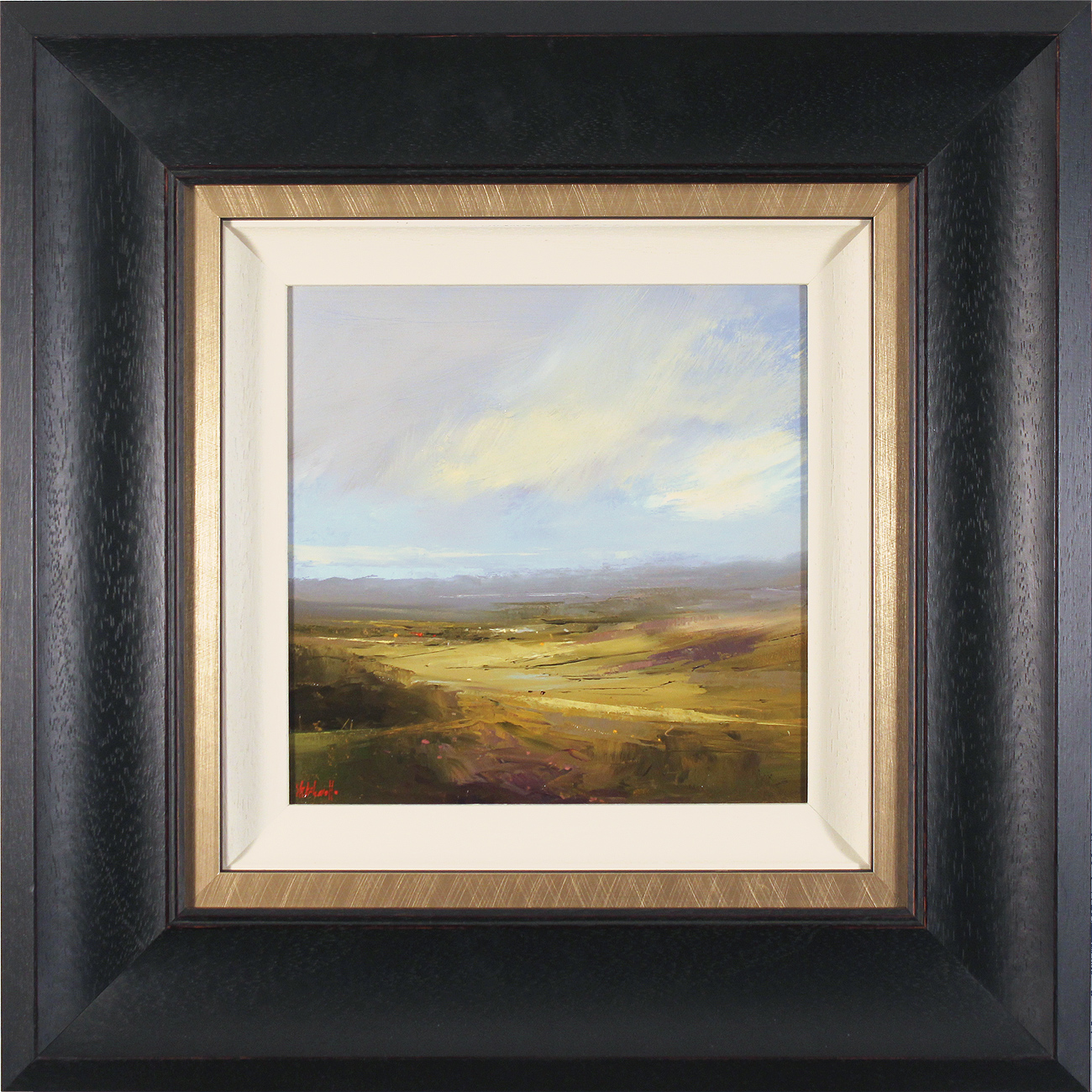 Michael John Ashcroft, ROI, Original oil painting on panel, Facing East, Yorkshire Moors