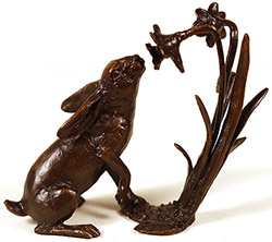 Michael Simpson, Bronze, Hare with Daffodils Medium image. Click to enlarge