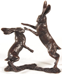 Michael Simpson, Bronze, Small Hares Boxing Medium image. Click to enlarge