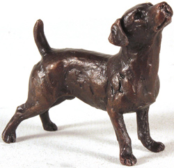 Michael Simpson, Bronze, Jack Russell Standing Medium image. Click to enlarge