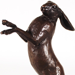 Michael Simpson, Bronze, Medium Hare Standing Medium image. Click to enlarge