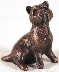 Michael Simpson, Bronze, Westie Sitting Medium image. Click to enlarge