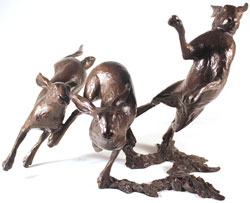 Michael Simpson, Bronze, Running Wild Medium image. Click to enlarge