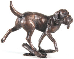 Michael Simpson, Bronze, Working Labrador Medium image. Click to enlarge