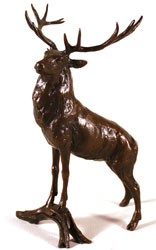 Michael Simpson, Bronze, Regal Stag Medium image. Click to enlarge