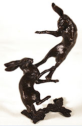 Michael Simpson, Bronze, Small Hares Boxing Medium image. Click to enlarge