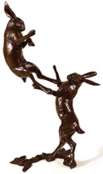 Michael Simpson, Bronze, Medium Hares Boxing Medium image. Click to enlarge