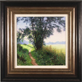 Michael James Smith, Original oil painting on panel, Morning on the River Chelmer Medium image. Click to enlarge