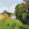 Michael James Smith, Original oil painting on panel, The River Eden Medium image. Click to enlarge