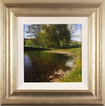 Michael James Smith, Original oil painting on panel, The River Wye, Derbyshire Medium image. Click to enlarge