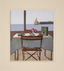 Mike Hall, Original acrylic painting on board, View from the Dining Table Medium image. Click to enlarge