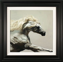 Natalie Stutely, Original oil painting on panel, Andalusian Stallion Medium image. Click to enlarge