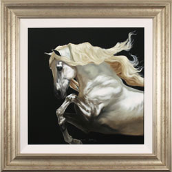 Natalie Stutely, Original oil painting on panel, Andalusian Stallion Medium image. Click to enlarge