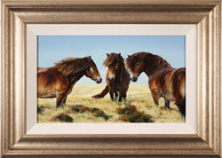 Natalie Stutely, Original oil painting on panel, Moorland Ponies Medium image. Click to enlarge