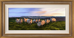 Natalie Stutely, Original oil painting on panel, Last Light, Swaledale Medium image. Click to enlarge