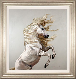 Natalie Stutely, Original oil painting on panel, Andalusian Stallion Medium image. Click to enlarge