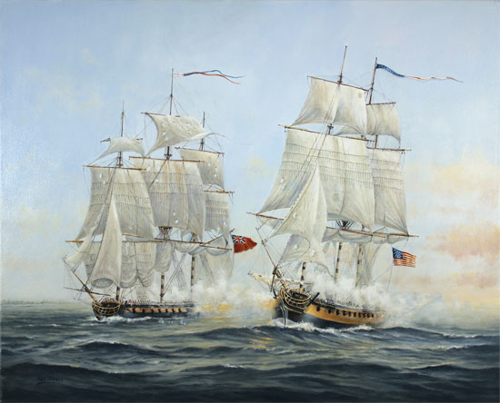 Neil Foggo, Original oil painting on canvas, A Battle Joined
